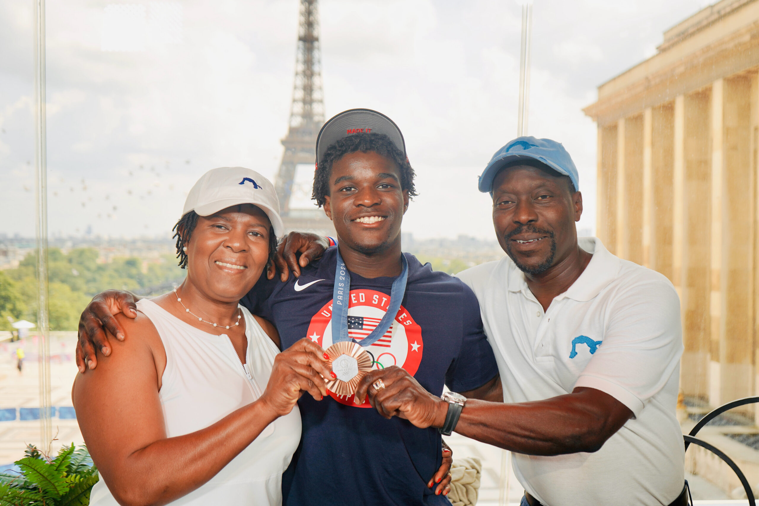 Frederick Richard with his family