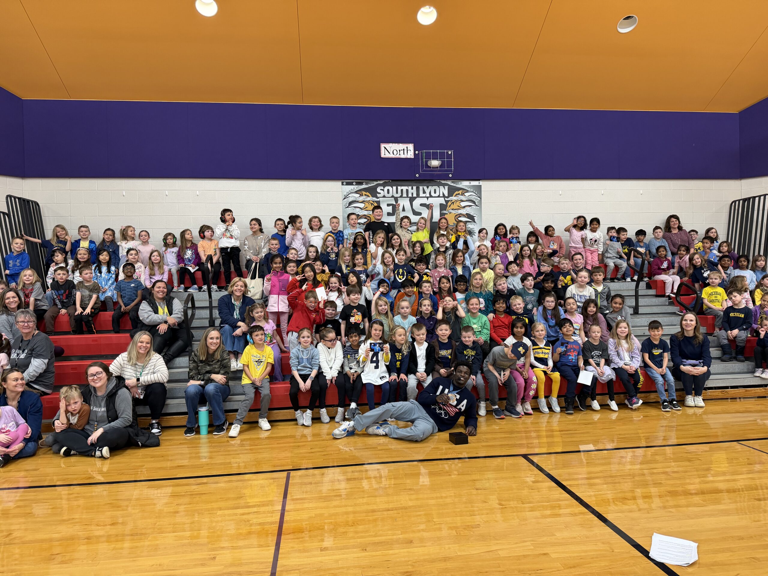 Frederick Richard visiting students