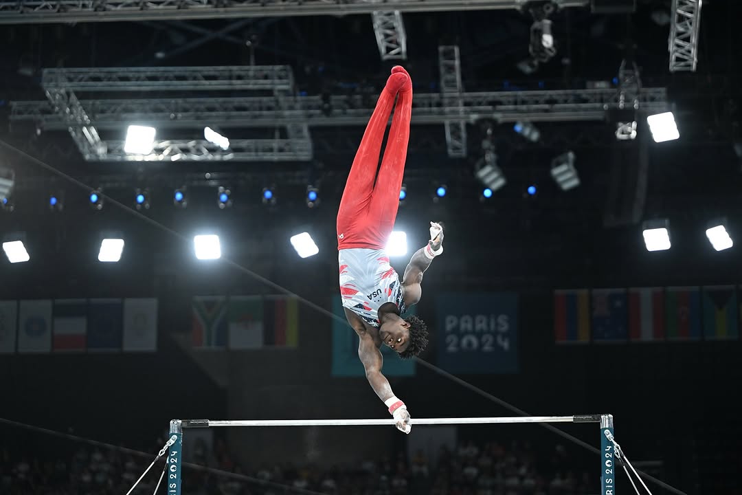 Frederick Flips competing at Paris 2024